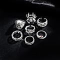 Miniatyrbillede 4 af 5: 7 stk. Punk Snake Ringe til Kvinder Gothic Spider Mænd Smykker