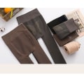 Miniatyrbillede 2 af 5: Kvinder Magiske Ekstra Tykke Varme Vinter Dobbeltforet Strækbare Termiske Fleece Tights Brown B