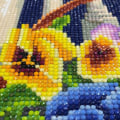 Miniatyrbild 4 av 5: Blomster diamantmålningssats för nybörjare 5D DIY rund full diamant