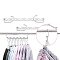 Miniatyrbillede 2 af 4: Multi-hanger Bøjle, Garderobe Bøjle 40PCS