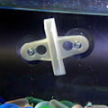 Miniatyrbillede 5 af 5: 10 stk. akvarie akvarie glas isolerende isolerende fisketank glas isolerende klip partition klip isolerende sugekop klip sort+hvid