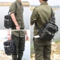 Miniatyrbillede 3 af 5: Taktisk slynge brystpakke Molle Daypack Mini rygsæk Assault Pack til camping vandreture trekking, Camo