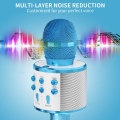 Miniatyrbild 4 av 5: Mikrofon för barn, trådlös Bluetooth-karaokemikrofon för vuxna, bärbar karaokemaskin, födelsedagspresent till pojkar och flickor blå
