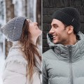 Miniatyrbilde 4 av 5: Lue for menn 30% merinoull strikkelue, vinterluer for kvinner tykk varm foret, lue for kvinner kaldt vær skallelue