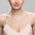 Miniatyrbild 3 av 5: Silver Star Choker Halsband för kvinnor Söt Halsband för tonårsflickor Trendigt Stjärnhalsband Choker Justerbar