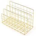 Miniatyrbillede 1 af 5: Stativ Smedejerns Bogreol Desktop Dekoration Opbevaringshylde Hylde Gold