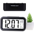 Miniatyrbild 5 av 5: Kreativ väckarklocka morgon snooze väckarklocka väckarklocka LED bakgrundsbelyst skärm digital display med kalenderdatum, temperatur, tid, smart indikator