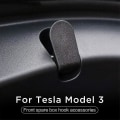 Miniatyrbilde 4 av 5: 2-pakning frontkoffert krok for Tesla Model 3 svart slitesterk ABS bilmodifisering passer til Tesla husholdning frontkoffert krok Tesla Model 3 ABS praktisk