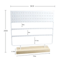 Miniatyrbilde 2 av 2: 144 hullers øreholderstativ smykker display stud oppbevaringsstativ Black