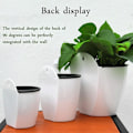 Miniatyrbild 1 av 2: Modern design väggmonterad blomkruka rund form harts hydroponics klorofyll krukväxter till salu