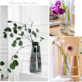 Miniatyrbild 4 av 5: Ins Modern Glasvas Iridescent Kristallklart Glasvas För Hemmakontorsdekoration Kristallgrå