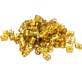 Miniatyrbillede 2 af 5: 2 farver guld+sølv, dreadlocks hårforlængelse loop, store fletninger hårforlængelse ring