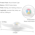 Miniatyrbilde 2 av 5: 4 X Led sykkelhjul lys, vanntett Led sykkelhjul lys med 3 blinkende moduser Led sykkelhjul lampe for voksen og barn sykkel - rød Color