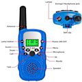 Miniatyrbild 2 av 5: Walkie-talkies för barn 22 kanaler 2-vägs radioleksak med bakgrundsbelyst LCD-ficklampa set utomhusäventyr vandring camping utrustning spel för flickor och pojkar