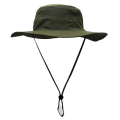 Miniatyrbillede 1 af 5: Unisex bredskygget hat, Upf 50+ vandtæt solbeskyttelse, sommer UV-beskyttelse Boonie Hat Army Green