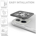 Miniatyrbillede 3 af 5: Sølv bagkamera beskytter kompatibel med iPhone 13 Pro og iPhone 13 Pro Max, [aluminiumslegering], fuld dækning og 9H hårdhed kamera linse beskyttelse