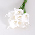 Miniatyrbillede 1 af 4: Kunstig Calla Lily 10stk Orange Blomster Kunstige Liljer Blomsterbuket Falske Calla Liljer Plante Dcor Til Blomsterarrangement Bryllup, Braidal, H 11 20pcs