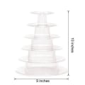 Miniatyrbilde 1 av 2: Rund Macaron Tårn Stativ Kake Display Stativ Cupcake Stativ Desserter Display Six