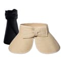 2 st Kvinnors Halmhatt (beige & Svart), Fällbar Solhatt Med Hästhålshål, Strandhatt Bred Brätte