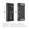 Miniatyrbild 5 av 5: Switcher Usb 3.0 Växlingsväljare 4 Portar Ut 2 Datorer Adapter Hub