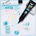 Miniatyrbild 4 av 5: Gel nagellack 10 ml nagelkonst UV-gellack för nagelstämpelplatta 12 färger
