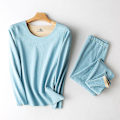 Miniatyrbillede 1 af 4: Womens Thermal Underwear Set Base Layer Fleece Lined Soft Top Bottom M