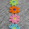 Miniatyrbild 4 av 5: Färgglad prästkrage blomma spets trim stickning bröllop broderad DIY handgjord lapptäcke band sytillbehör hantverk 15 yards