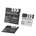 Miniatyrbilde 2 av 5: Film Film Clap Board Hollywood Clapper Board Tre Clapper Board Tilbehør white 27*30cm