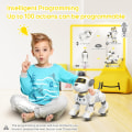 Miniatyrbillede 3 af 5: Fjernbetjent robot hundelegetøj til børn, programmerbar robot hvalp, smart interaktiv stunt robot hundelegetøj til børn 3-8 år gave A.Guld