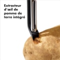 Miniatyrbillede 4 af 5: Sort, oscillerende grøntsagsskræller - Grøntsagsskræller i rustfrit stål