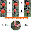 Miniatyrbillede 3 af 5: 200 stk. Universal Barbed Drip Emitter, 360 graders justerbar drypvandingssprinkler, passer til 4 mm Id-rør, kvalitet