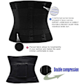 Miniatyrbilde 4 av 5: Midjestøttestropp, justerbar sport midjetrimmer, slankende body shaper-stropp for kvinner og menn 3XL
