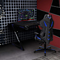 Miniatyrbild 5 av 5: Hörlursstativ &amp; skrivbordskopphållare 2-i-1 under skrivbordshållare i metall för flaskor och drycker, PC-spelheadset