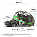 Miniatyrbild 2 av 5: Graffititryckt hatt för män och kvinnor, mångfärgad mångsidig solskyddhatt, trendig svart basebollkeps