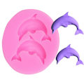 Miniatyrbillede 1 af 5: 3d Havdyr Delfin Silikoneform Bagning Fondant Sukker Håndværk Diy Kage Slikforme