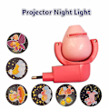 Miniatyrbilde 3 av 3: Stjerne Måne Dyr Projektor Led Projektor 6 Bilder Sensor Eu Plugg Nattlys Red