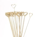 Miniatyrbillede 1 af 5: 30 stk. Metaltråd Blomster Bordkort Holder Hjerteform Memo Blomster Pick Clip Bordkort Note Foto Memo Holder