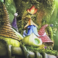 Miniatyrbillede 5 af 5: Børneværelse fe skov gobelin stue sovesal