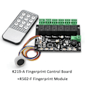 Miniatyrbillede 2 af 5: R502-F Vandtæt Lille DC3.3V Diameter 21.5mm MX1.0-6Pin Kapacitiv Rund LED Fingeraftryksmodul Sensor Scanner A
