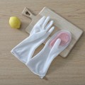 Miniatyrbillede 2 af 4: Hjem Rengøring Silikone Vandtætte Handsker Multifunktionelle Magiske Børste Opvask Handsker Gummi Køkken, Pink