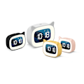 Miniatyrbild 5 av 5: Resväska väckarklocka, svart bärbar LCD digitalklocka med temperatur, 12/24H, snooze-funktion, bakgrundsbelysning och batteridriven för resor, sovrum,