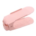 Miniatyrbillede 1 af 4: 2 stk. justerbare skoreoler, skostapler / skoholder sæt, højdejusterbar, pladsbesparende, skridsikker Pink