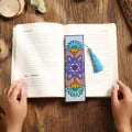 Miniatyrbillede 2 af 5: DIY Mandala Blomsterform Diamantmalet Læder Bogmærke Kvast Bogmærke, Stil 3