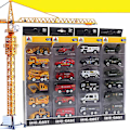 Pikkukuva 3 / 4: 6 kpl autolelu Die-cast Metal Playset -ajoneuvomallit leluautot lapsille taaperoille pojille C