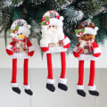 Miniatyrbilde 2 av 5: julepynt juledekorative gjenstander scenedekorasjoner juletrepynt dukke langbeinte pynt