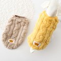 Miniatyrbillede 4 af 5: 3 stk. Efterår og vinter nye kæledyrstøj, bomuld varmt tøj til hunde dobbeltsidet vest, panda Teddy Berbi tøj 2-3 pund