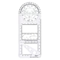 Miniatyrbilde 1 av 4: Multifunksjonell tegnelinjal Matematikk Geometrisk måling Undervisning Clear