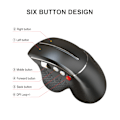 Miniatyrbillede 5 af 5: Vertikal mus ergonomisk design 2.4G trådløs mus greb, gaming mus, komfortabelt greb til Windows PC-gamere