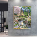 Miniatyrbild 2 av 5: Vuxenlandskap Diamantkonst Set Landskapshus Vuxen Diamantmålning Set Diamantkonst Set Gem Art Diamantkonst Vuxen Vägg Heminredning 11,8X15,7 tum