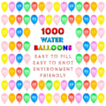 Miniatyrbilde 2 av 5: 1000 Vannballonger Vannbomber, Flerfarget, Enkle å Fylle 1000pcs